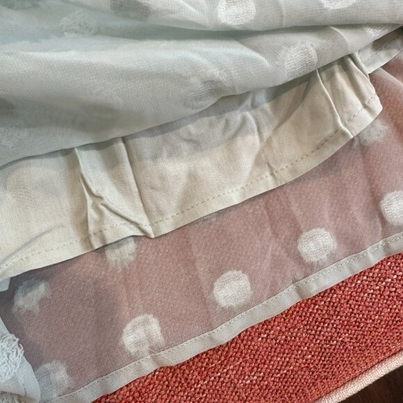 NWTs Women's Knee Dress Short Sleeve Lined Puff Detail Pastel Green Sm - Picture 2 of 6